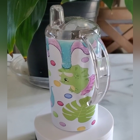 Baby Dinosaurs 12oz Sippy Cup with 2 lids - Picture 10 of 11